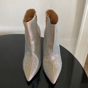 INC Crystal Stud Glitter Boots